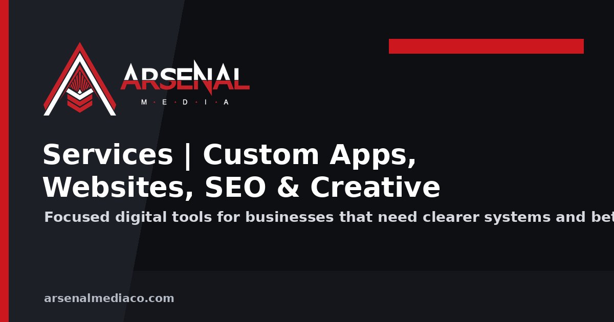 Arsenal Media services page SEO structure