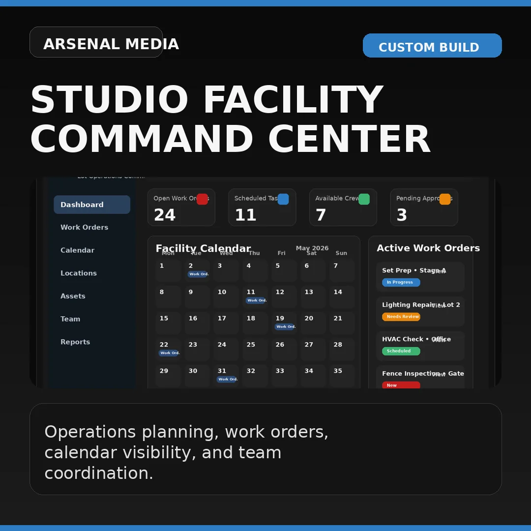 Studio Facility Commander screenshot