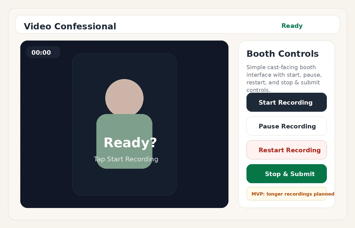 Video Confessional Booth screenshot